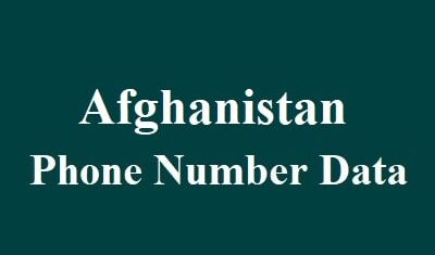 Afghanistan Phone Number