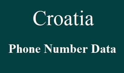 Croatia Phone Number
