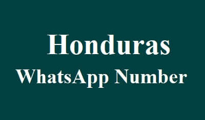 Honduras WhatsApp Data