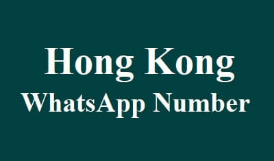 Hong Kong WhatsApp Data