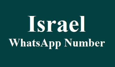 Israel WhatsApp Data