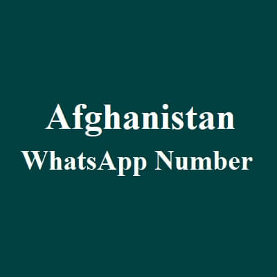 阿富汗 Whatsapp 数据