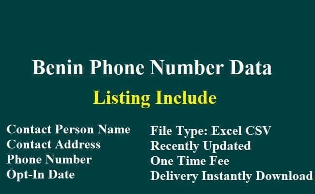 Benin Phone Number Data