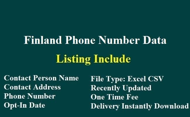 Finland Phone Number Data