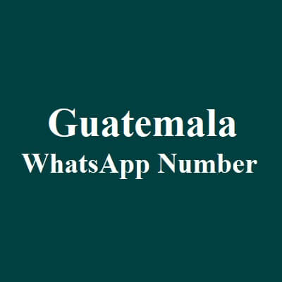 危地马拉 WhatsApp 数据