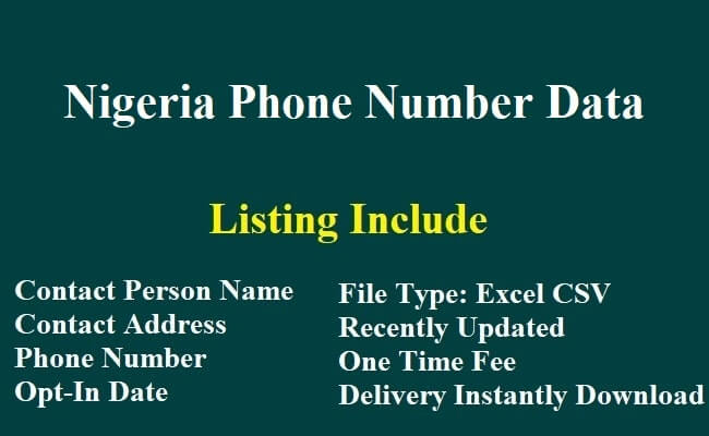Nigeria Phone Data