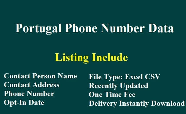Portugal Phone Number Data